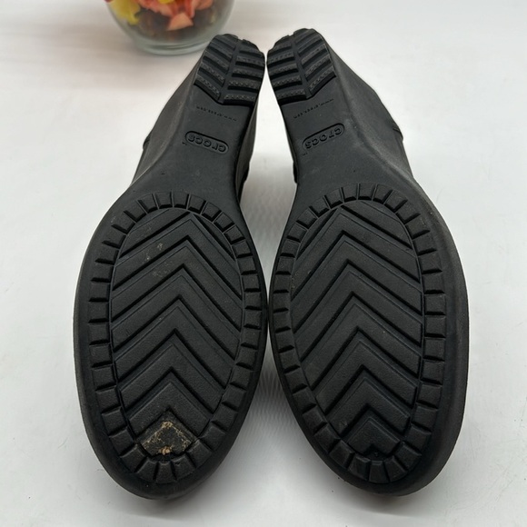 CROCS Black Wedge Lightweight Slip on Size 9 CR6496C - Picture 6 of 7